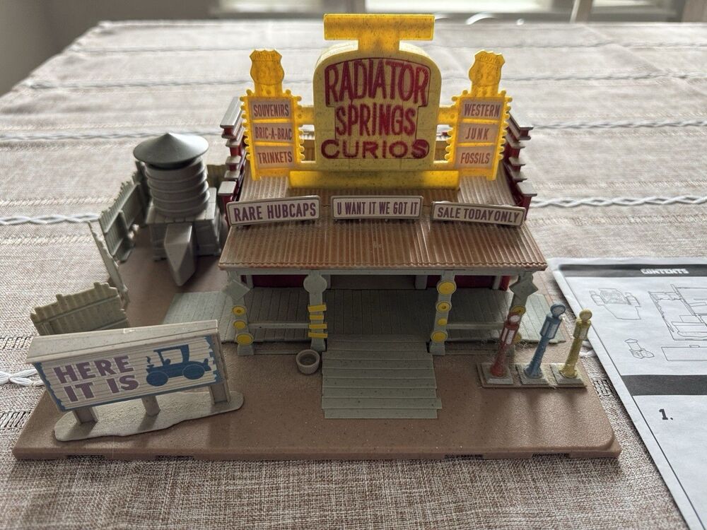 Radiator Springs Curio Shop Play Set from Cars ToysRus 2006 Incomplete